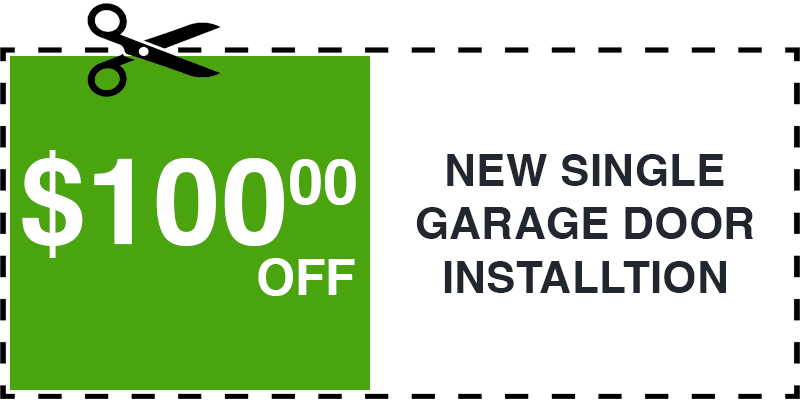 100 off garage door repair